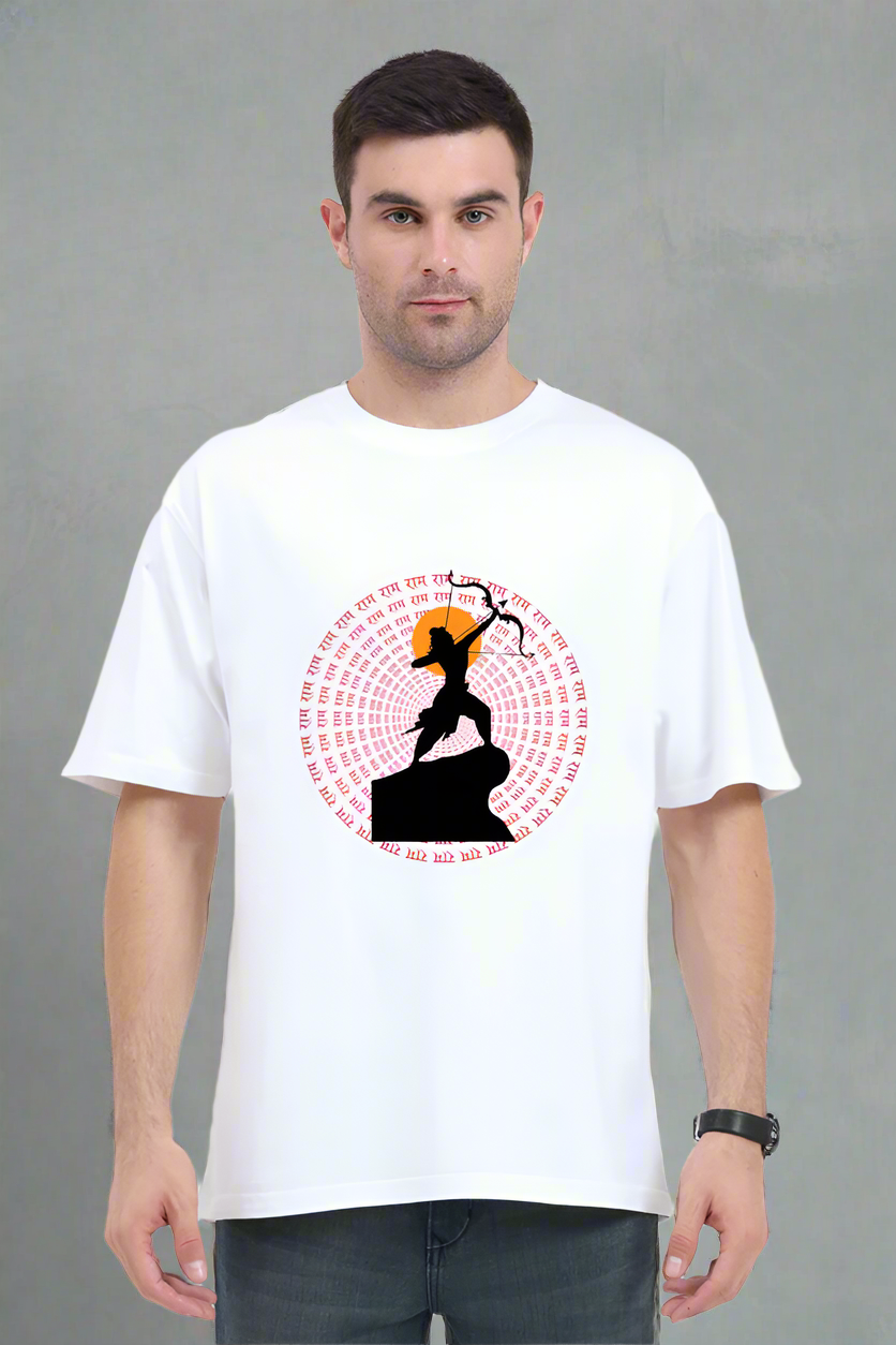 Oversized Unisex Shri Ram T Shirt.