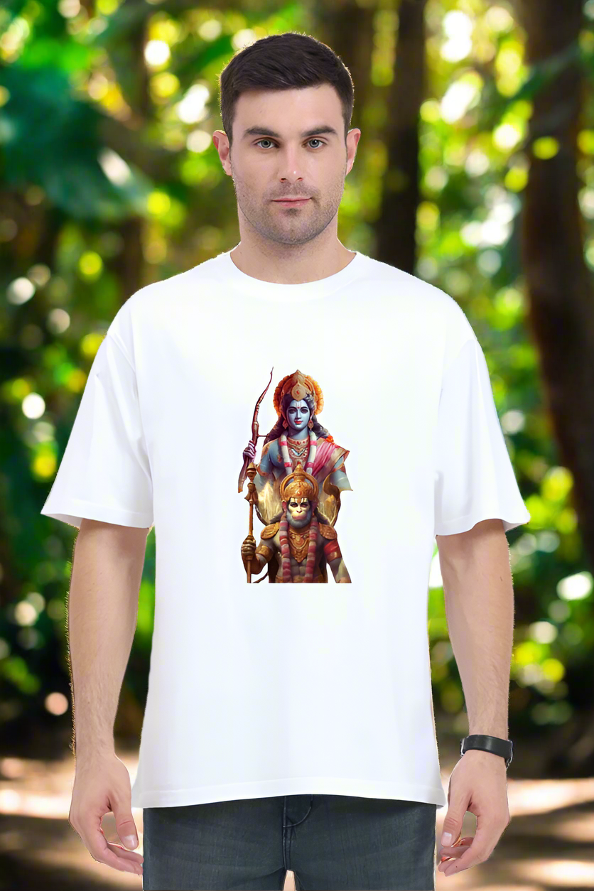 Oversized Unisex Shri Ram T Shirt.